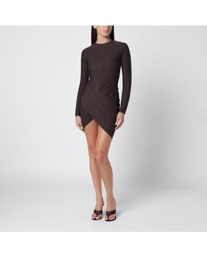 Jacquemus Draped Mini Dress - Black