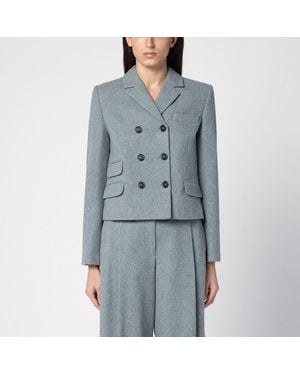 THE GARMENT Giacca doppiopetto mille grigia - Blu