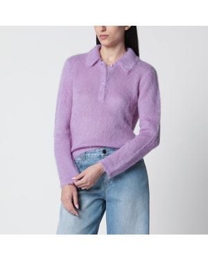 Chloé Alpaca-Blend Cardigan - Purple