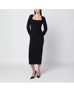 Dolce & Gabbana Robe Fourreau En Jersey Noir