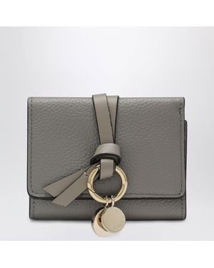 Chloé Alphabet Mini Trifold Wallet - Grey