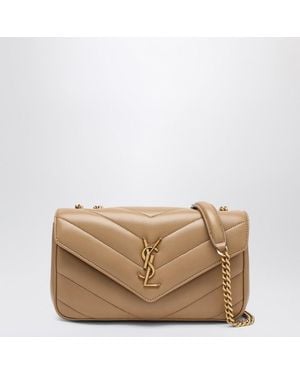 Saint Laurent Petit Sac Loulou En Cuir - Neutre