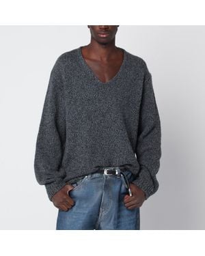 Our Legacy Aschgrauer Link-Pullover Aus Wolle