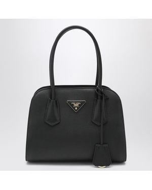 Prada Borsa shopping media in pelle nera - Nero