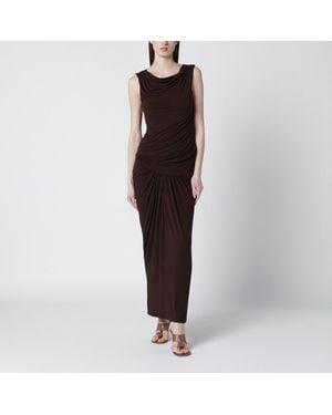 Entire studios Tobacco-Colored Dress With Draping