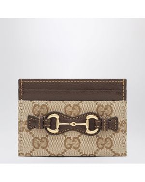Gucci Horsebit Card Holder - Metallic