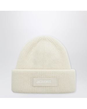Jacquemus Gros Grain Beanie - White