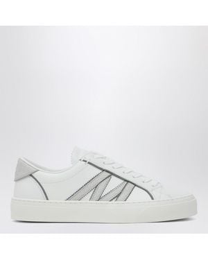 Moncler Sneaker monaco2 bianca in pelle - Bianco