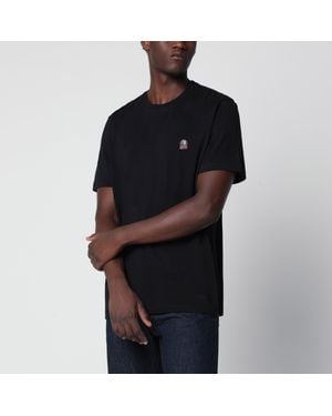 Parajumpers Cotton T-Shirt With Logo Patch - Black