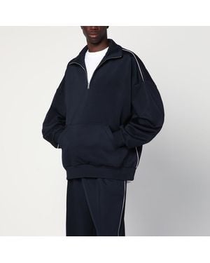 Gucci Sweat Marine En Jersey Technique - Bleu