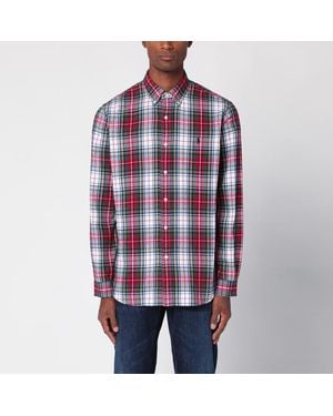 Ralph Lauren Custom-Fit Check Pattern Button-Down Shirt - Red