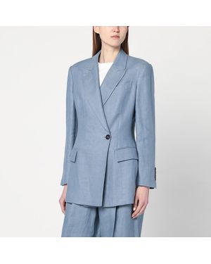 ジャケット Brunello Cucinelli Avio-Coloured Linen Blend Jacket Avio-coloured linen blend jacket – Lord & Taylor
