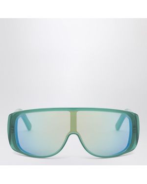 Retrosuperfuture Occhiali da sole mask verdi - Blu