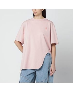 The Attico T-Shirt Avec Imprimé Au Dos - Rose