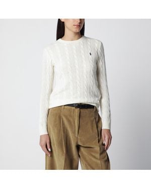 Polo Ralph Lauren Cable-Knit Sweater - White
