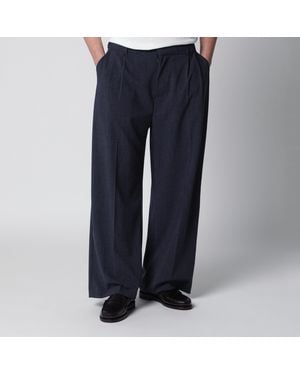 THESTROY Pantalon Inno Denim Bleu En Mélange De Viscose