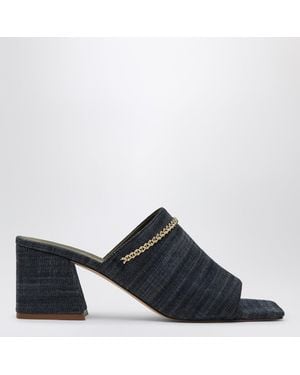 MARIA LUCA Messalina Blue Denim Sandals