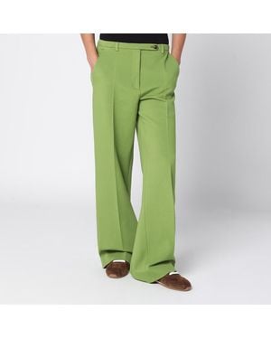 Miu Miu Pantaloni verdi in maglia punto stoffa - Verde
