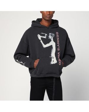 Enfants Riches Deprimes Benny's Video Vintage-Effect Hoodie - Black