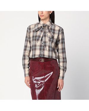 Saint Laurent Cassandre Lavallière Shirt - Red