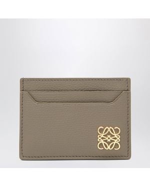 Loewe Anagram Leather Card Holder - Natural