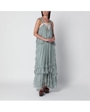Chloé Smoggy Long Silk Dress - Grey