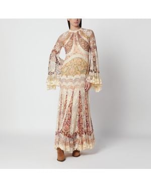 Zimmermann Valiant Silk Evening Dress - Natural