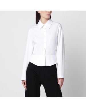 Alaïa Peplum Shirt - White