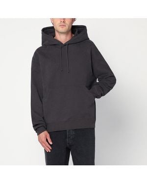 Saint Laurent Hoodie With Logo - Black