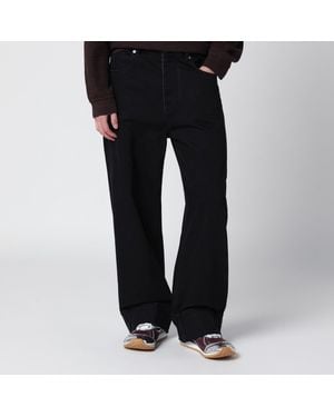 Bottega Veneta Faded Turn-Up Jeans - Black