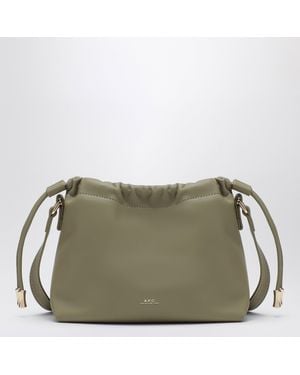 A.P.C. Clay Ninon Mini Recycled Leather-Effect Bag - Green