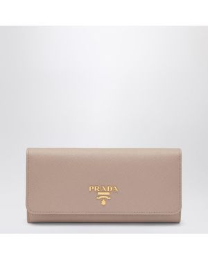 Prada Saffiano Wallet - Brown