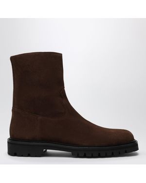 VINNY'S Moto Ankle Boots - Brown
