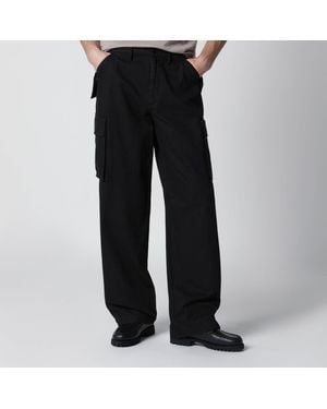 Burberry Cotton Cargo Pants - Black