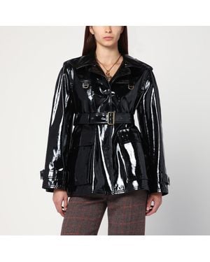 Chloé Glossy Cotton Canvas Jacket - Black