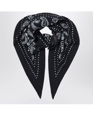 Destin Mud Triangular Bandana Scarf - Black