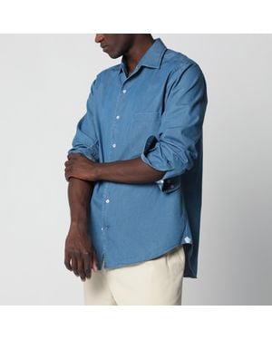 Loro Piana André Cotton Denim Shirt - Blue
