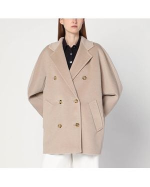 Max Mara 101801 icon coat corto écru - Neutro