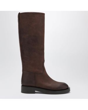 Paris Texas Ebony Napa Leather Boots - Brown