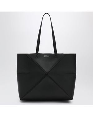 Loewe Borsa Tote Puzzle Fold Media - Nero