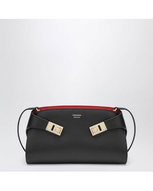 Ferragamo Mini Borsa A Tracolla Hug Nera/Rossa - Nero