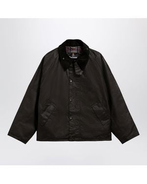 Barbour Veste Cirée Os Transport Noire