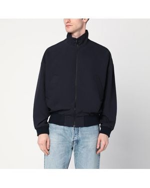 Fear Of God Navy Wool Jacket With Zip - Blue