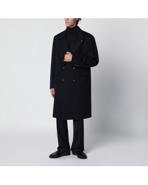 Tagliatore Cappotto Doppiopetto Blu - Nero