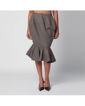 Jacquemus Palmier Midi-Rock - Grau