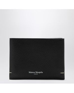 Maison Margiela Portafoglio bi-fold con logo - Nero