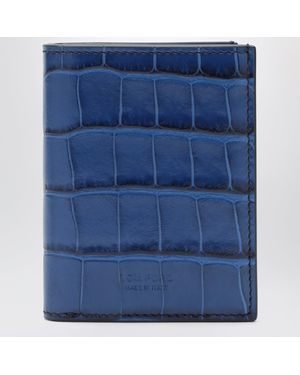 Tom Ford Book-Style Card Holder - Blue