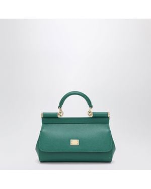 Dolce & Gabbana Small Sicily Top-Handle Bag - Green