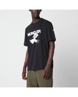 MONCLER X FRGMT Cotton T-Shirt With Dog Print - Black