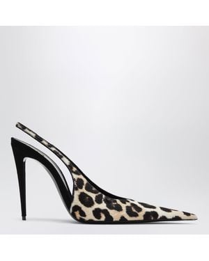Saint Laurent Guermantes Slingback-Pumps - Schwarz